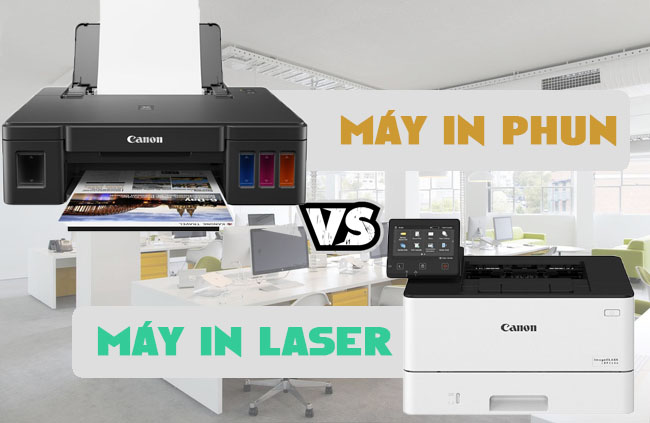 Nên sử dụng máy in phun hay máy in laser